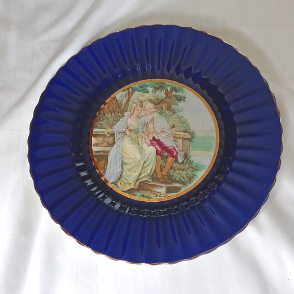 Vintage Royal Victoria Wade England Pottery Decorative Plate